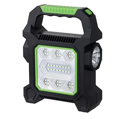 Lampă Camping JY-258B, 40 LED-uri + Lanternă Laterală, Încărcare Solară & USB